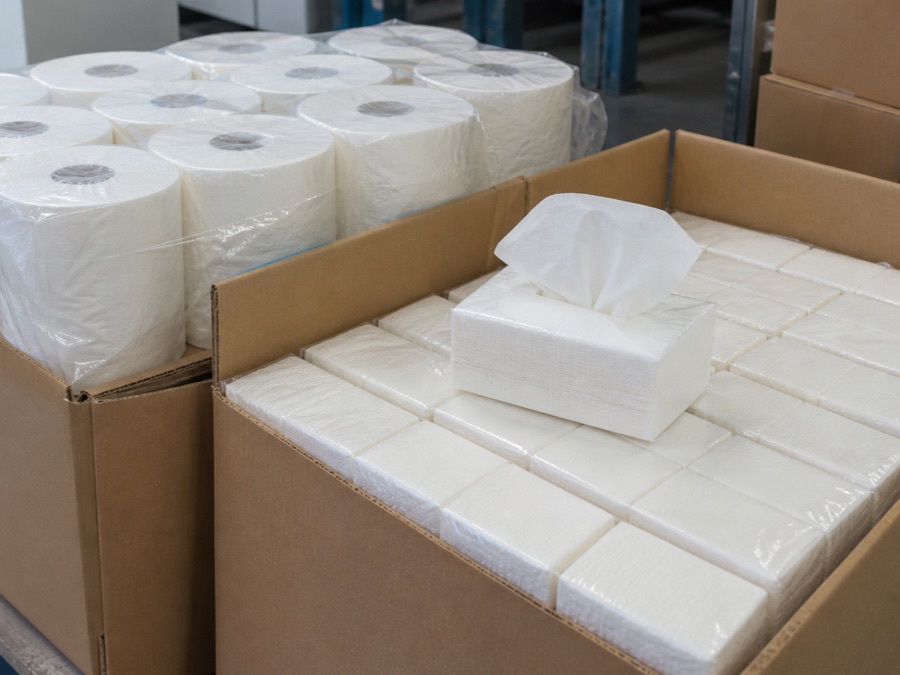 private label pocket tissue packing for control digital and printed revisions together