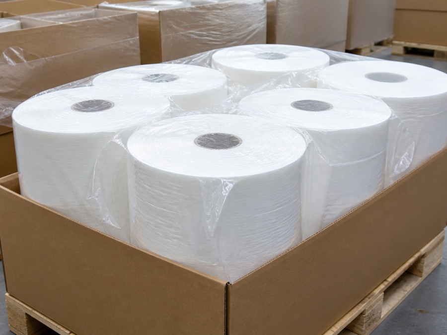 tissue mother roll packing for protect the roll between mill and machine