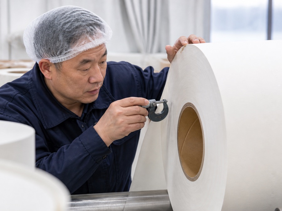 tissue mother roll qc review for connect moisture to observable converting risk