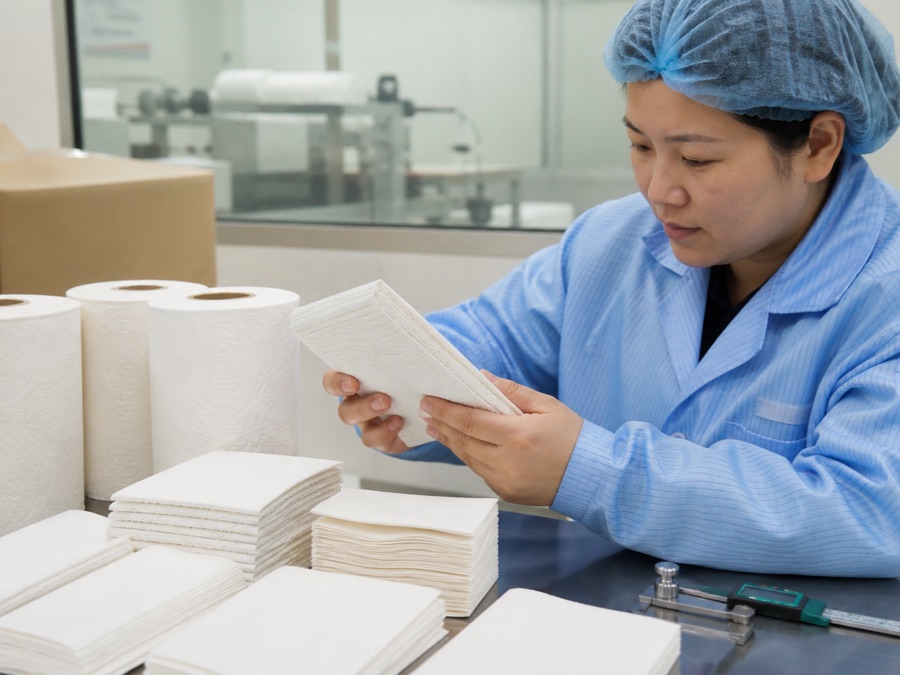 folded paper towel qc review for run a practical dispensing trial