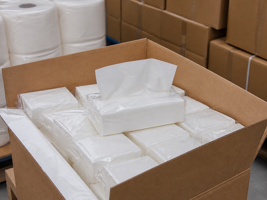 private label facial tissue packing for connect the file to shipment efficiency