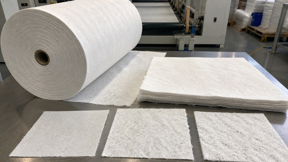 Airlaid paper manufacturer samples prepared for binder and converting review