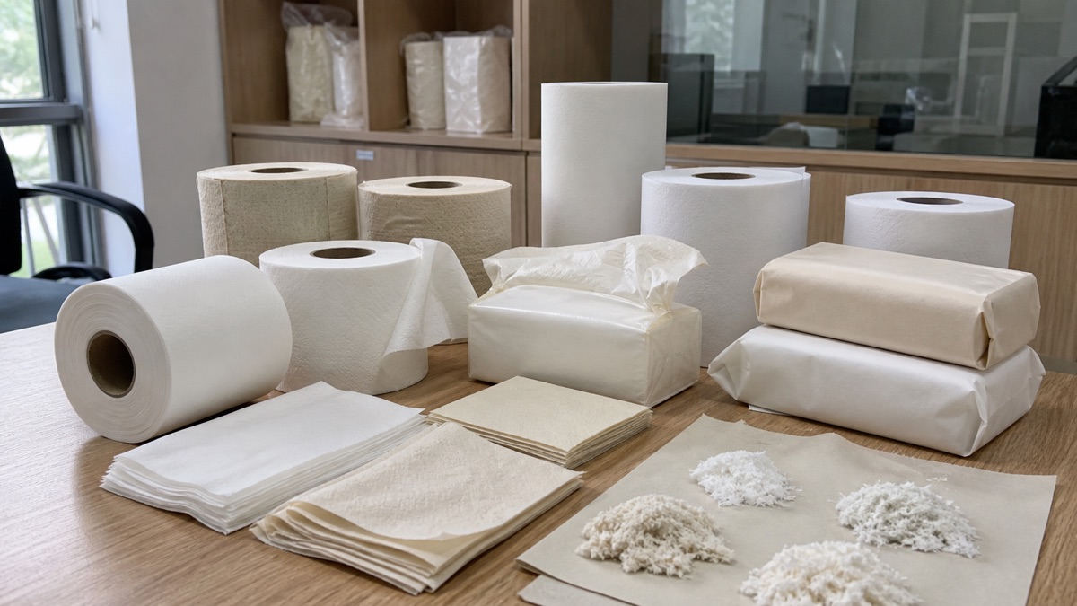 Bamboo tissue supplier samples prepared for fiber and packaging claim review